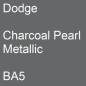 Preview: Dodge, Charcoal Pearl Metallic, BA5.